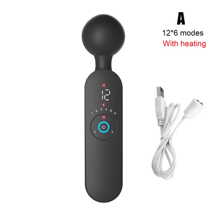 12*6/10 Modes Magic Wand Vibrators For Women Nipple Clitoris Stimulator Vaginal Anal Plug Female Masturbator Sex Toys Adults 18