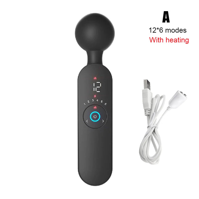 12*6/10 Modes Magic Wand Vibrators For Women Nipple Clitoris Stimulator Vaginal Anal Plug Female Masturbator Sex Toys Adults 18