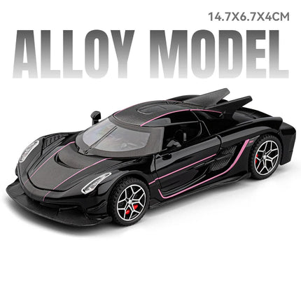 1:32 KNSG Jesko Absolut Supercar Alloy Metal Diecast Model Car Home Trendy & Desktop Display Ornament Birthday Gift For Boy Toys