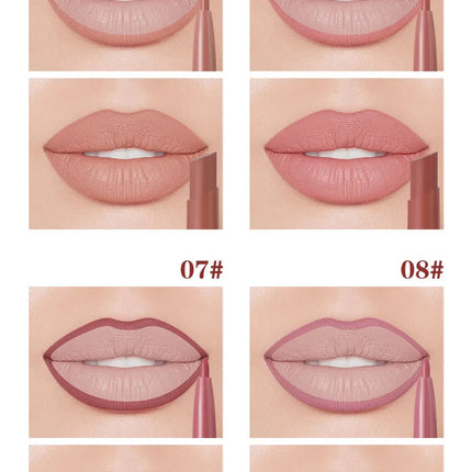 Double-Ended Lip Liner Velvet Matte Lipstick Lip Gloss Easy to Color Non-Fading Non-Stick Cup Lip Liner