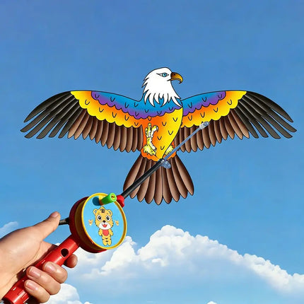 35cm Fishing Rod Kite Toys For Kids Vivid Butterfly Swallow Parrot Easy To Fly Goldfish Kites Garden Decor Ornament