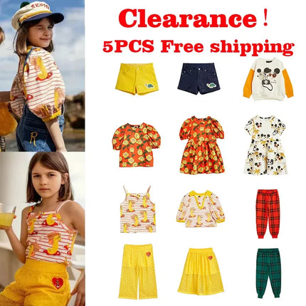 Clearance Kids Clothes Set 2023 Autumn Winter MR Rodini Boys Girls Dress weatshirt Pants Ins Cotton Top Trousers Children Shirt