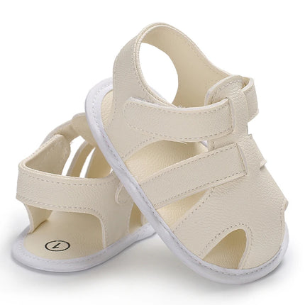 0-18M Baby Walking Sandals - Breathable Anti-Slip Soft Sole Shoes for Newborn Boys & Girls, Summer Infant First Walkers