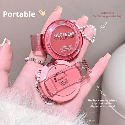 1pcs Lip Cheek Cream Blush Multi Purpose Blusher Natural Nude Makeup Waterproof Long Lasting Matte Finish Beauty Daily Look
