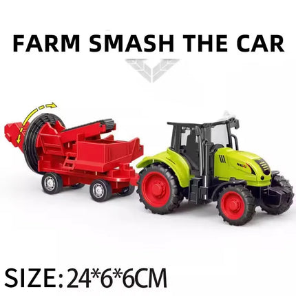 1pcs Diecast Farm Vehicles Mini Car Model Engineering Car Model Tractor Engineering Car Tractor Toys Model for Kids Xmas Gift