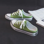 35 / Mustard Green [half slippers]]