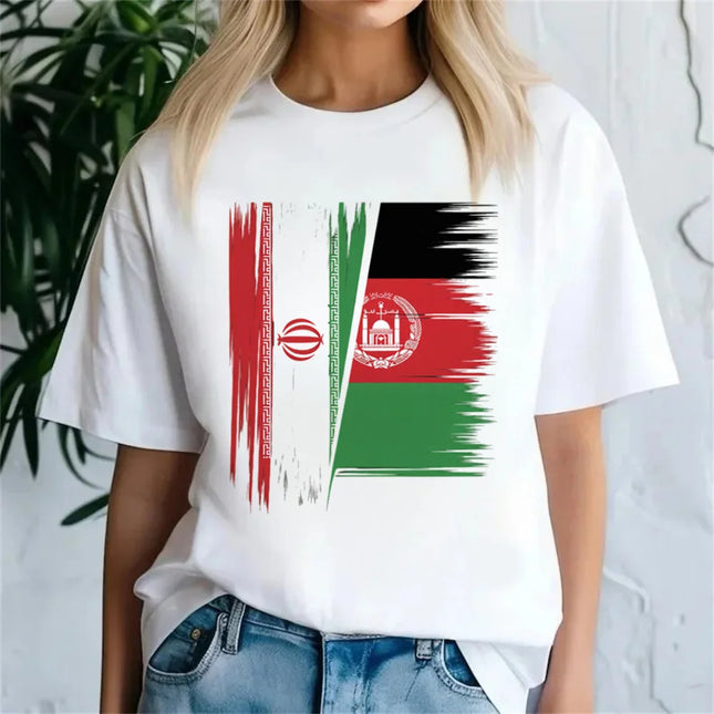 Fashion Iran Tshirt Women Tshirt Female Funny Clothing T-shirt Clothing Street Tops Tees Aesthetic Clothes