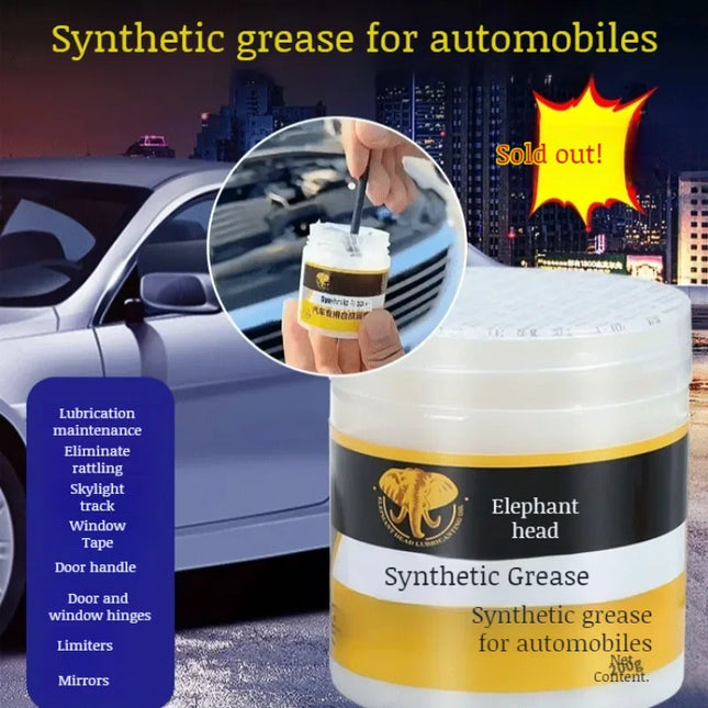 High-quality Synthetic Grease for Car Care, Auto Grease, Car Sunroof Track, White Synthetic Grease, Lubricating Oil, Door Abnormal Noise Lubrication