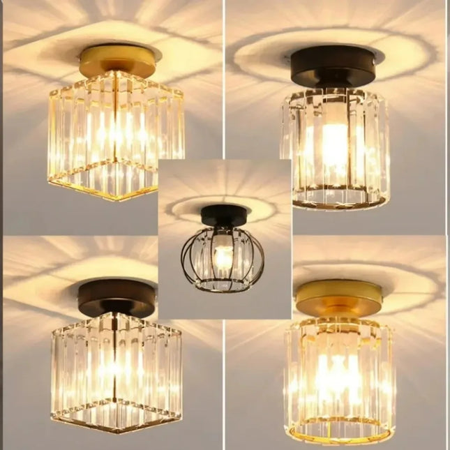 Nordic LED Acrylic Ceiling Lamp 3 Colors Aisle Corridor E27 Lamp For Living Room Bedroom Home Ceiling Light Interior Lighting