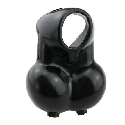 Male Silicone Ball Stretcher Scrotum Testicle BDSM Bondage Time Delay Sleeve Cock Penis Rings Adult Chastity Slave Sex Toys Men