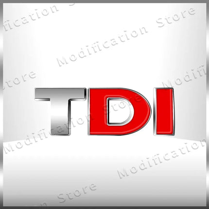 Creative 3D ABS TDI Letter Logo Emblem Car Fender Side Rear Tail Trunk Badge Sticker For Golf 4 5 6 MK4 MK5 Passat Jetta Polo