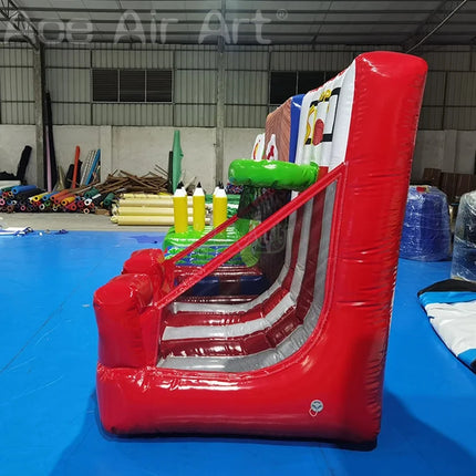 4 in 1 Or seperate game Inflatable Carnival Game, Inflatable Basketball Hoop, Target Ring Tossing Game Party Sport Games