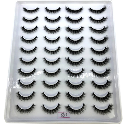 2023 New 20 pairs natural long 3D mink false eyelashes fake lashes makeup kit Mink Lashes extension eye lashes short eyelashes