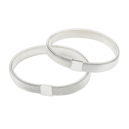 Non-slip Alloy Armband Stretch Garter Shirt Sleeve Holder Unisex Sleeve Holders Bartender Elastic Armband Accessories