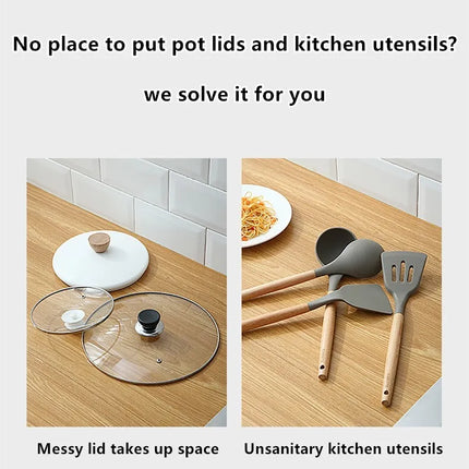 Plastic Spoon Holder Kitchen Cooking Tools Kitchen Spoon Utensil Heat Resistant Storage Shelves Kitchen Accessories