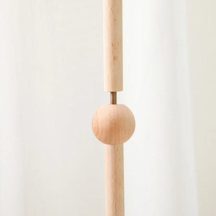 Crib Mobile Bed Bell Wooden Bracket Baby 0-12 Months Wooden Mobile Hanging Rattles Toy Holder Decorative Accessories Arm Bracket