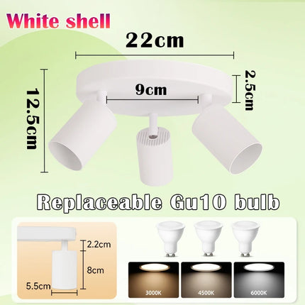 110v 220v LED Ceiling Light GU10 LED Track Spot Light for Chandelier Bedroom Corridor Ceiling Lamp  Replacement Bulb lighting