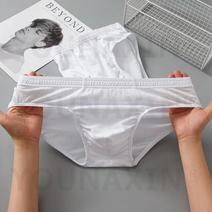7 Pieces Men's White Cotton Briefs Large Size Underwear Panties Boy Undershorts Knickers Undies L XL 2XL 3XL 4XL 5XL 6XL 7XL 8XL
