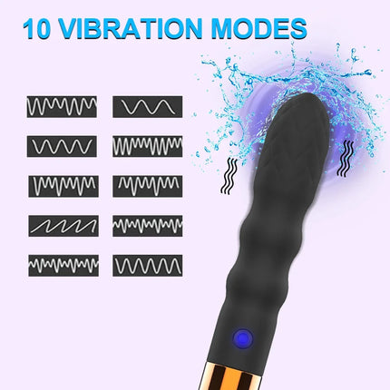 Leather Sex Whip Spanking Flogger Anal Vibrator G Spot Massage Multifunction Pleasure Wands for Fetish SM Restraint Bondage 18+