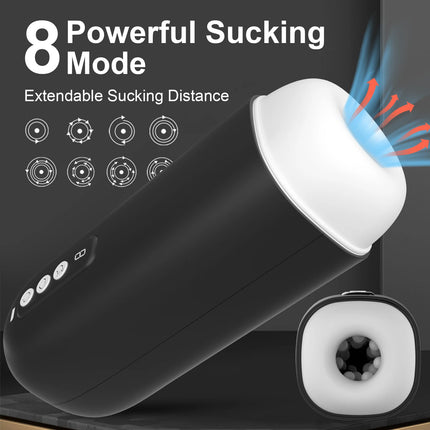 Automatic sucking airplane cup 8 frequency display penis masturbator male vibration masturbation cup male sex toy adult sex toys