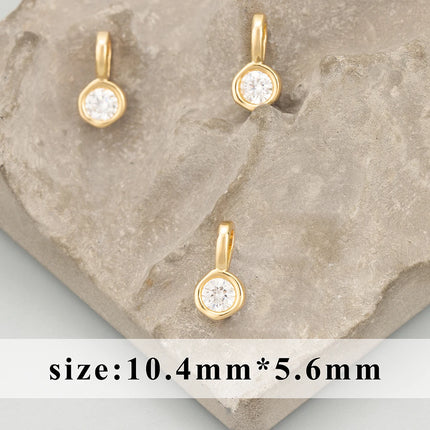 GUFEATHER,6pcs/lot,MH24,jewelry accessories,18k gold rhodium plated,copper,zircons,hand made,charms,diy pendants,jewelry making