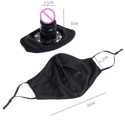 Mouth Plug Ball High-Quality Silicone Simulation Penis Adult Game Bondage Mask with Dildo Mouth Gag Erotic Sex Toys for Couple