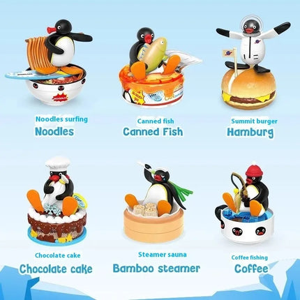 Anime Pingu Gashapon Blind Box Cute Surprise Mystery Boxes Figures Model Toys Cartoon Kawaii Desktop Decor  Kid Gift