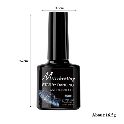 Romantic Galaxy Cat Eye Gel Nail Polish Semi-permanent Glitter Soak Off UV Holographic Magnetic Rainbow Gel for Nail Manicure