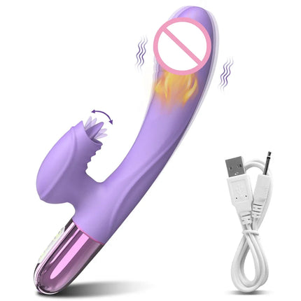 Sex Toy Vibrator for Women Clitoris Stimulator Female Masturbator G Spot Dildo with Tongue Licking Adults Goods 18+