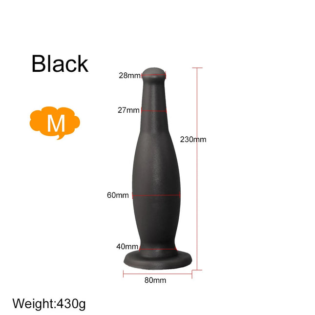 3 Sizes Anal Plug Dildo Anal Dilator Wine Bottle Soft Silicone Butt Plug Stimulate Anus Vagina Massage Adult Sex Toy Masturbator