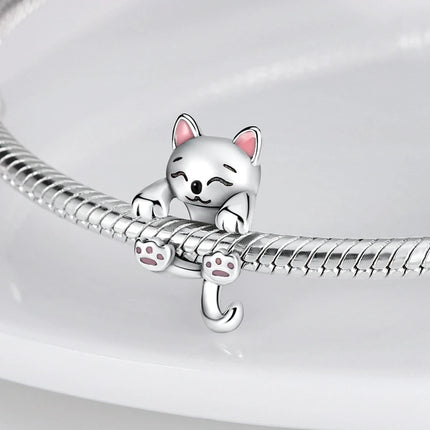 2025 New Charm 925 Sterling Silver Glow Firefly Travel Airplane Cat Paw Dragon Bead Fit Bracelet Bangle Necklace DIY Jewelry