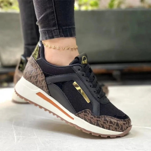 Women's Sneakers Lace Up Womens Vulcanized Shoes Comfortable Plus Size Casual Shoes Round Toe Women Shoes Wear Resistant Zapatos