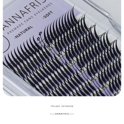 ANNAFRIS Comic Spire Eyelash Extension Premade Fans Natural Cashmere Manga False Eyelash Natural Soft Feather Shape Pteris Lash