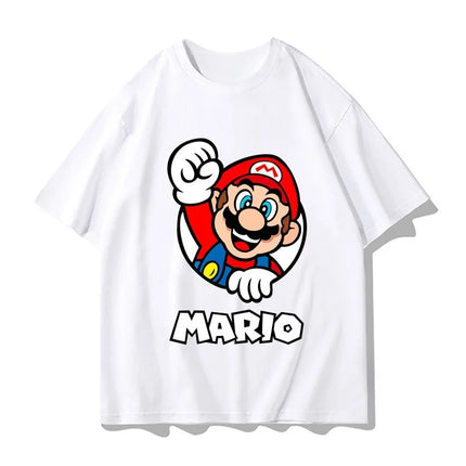 2026 Super Mario T-shirt Men and Women Summer Cotton Y2K Clothing Fashion Breathable Anime Fans Short Sleeve Tops Streetwear