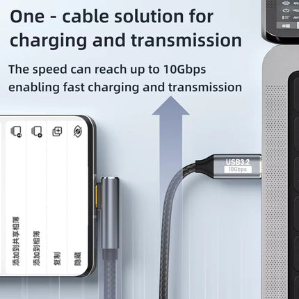 5A 100W USB C 3 Gen2 10Gbps Cable Type C to C 4k 60Hz Video Cable QC4.0 3.0 Fast Charging Cable For MacBook Pro Samsung Xiaomi