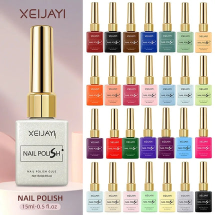 Colored Square Bottle Nail Varnish Gel 60 Colors Gloss Matte Ice-clear Nail Polish Fruit Green Nail Art Soak Off UV Gel Lacquer