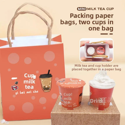 DIY Mini Milk Tea Cup, Packing Toy Set, Carry-on Play At Any Time, Decompression Toy Series