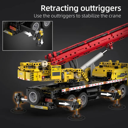Cada City Remote Control Engineering Vehicle Truck Crane Building Blocks Technical MOC RC Car Bricks DIY Toys For Children Gifts