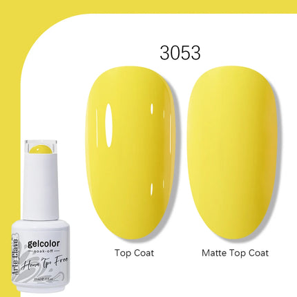 Arte Clavo TPO FREE HEMA FREE Gel Nail Polish UV Multi Use Semi Permanent Soak Off Autumn Winter Nail Art Hybrid Varnish 15ml