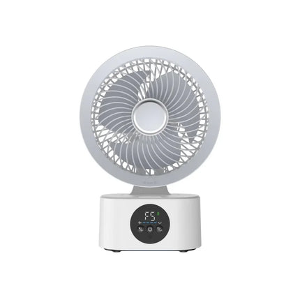 Portable Rechargeable Wall Hanging Fan, Foldable Shaking Head Fan with Remote Control and Night Light, Household Air Cooler