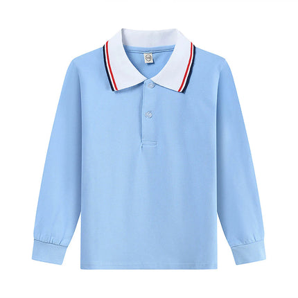 Kids T-Shirt Baby Boys Toddler Polo Shirts For Children's Clothing Boys Clothes Cute Korean Polos Striped White Blue Summer Tops