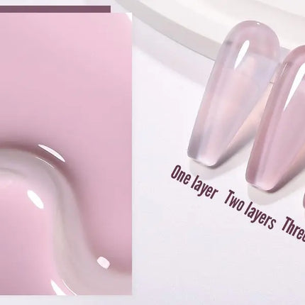 YOKEFELLOW 10ml Jelly Nude Gel Nail Polish High Quality Translucent Pink Nail Gel Varnish Soak Off UV Gel Polish Long Lasting