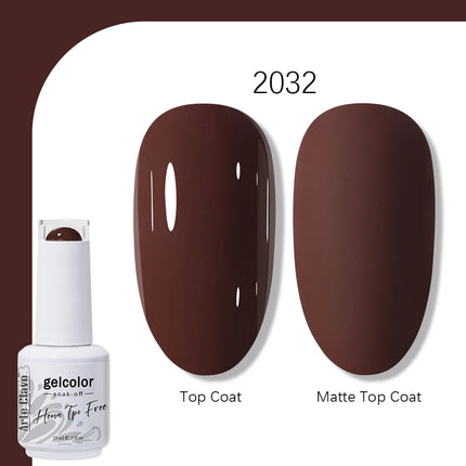 Arte Clavo TPO FREE HEMA FREE Gel Nail Polish UV Multi Use Semi Permanent Soak Off Autumn Winter Nail Art Hybrid Varnish 15ml