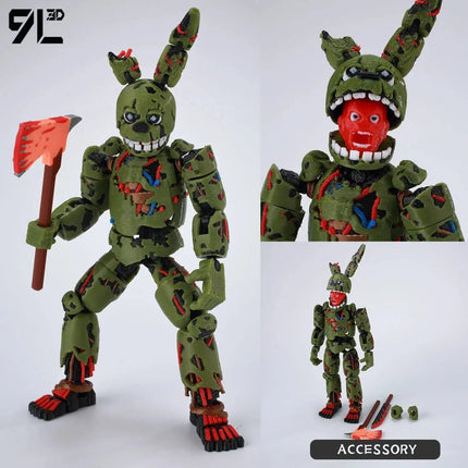 9L 3D Fantasy Warrior Character Model Horror Style Action Figure Desktop Display Collectible Toys Ornament Dummy13 Lueky13 Gifts