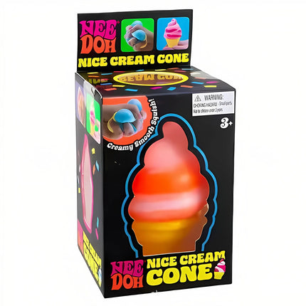 Schylling Nee Doh Nice Cube & Nice-Sicle Squishy Toy Sensory Stress Relief Squeeze Cube Anti-Anxiety Fidget Toy for Focus ADHD