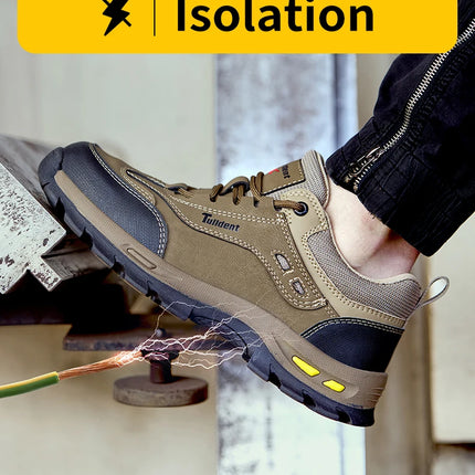 New men's safety shoes, puncture resistant work shoes, men's protective shoes, wear-resistant work boots  Tactical Boots
