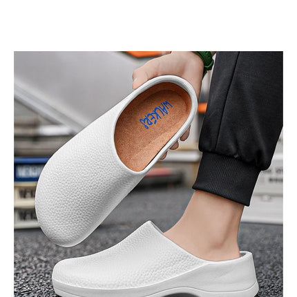 Summer Waterproof Light Comfortable Chef Shoes Suitable for Hotel Restaurants Hospital Kitchen Safety Shoes Non-slip Sandals