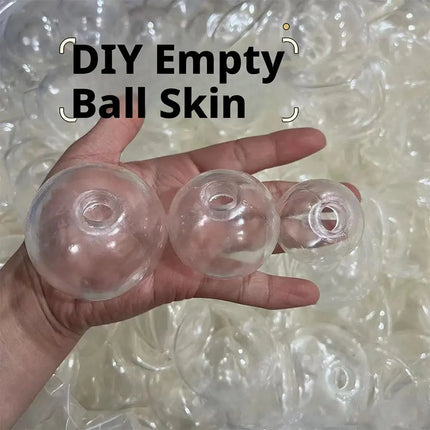 Stress Ball Skin, Fidget Toy Cover, DIY Squeeze Kit, Elastic Sturdy Refillable Shell Soft Stretch Texture for Kids Adults