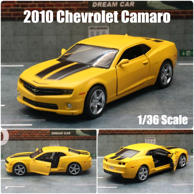 1/36 Chevrolet Camaro Super Sport Toy Car Model 5'' 1:36 RMZ CiTY Diecast Miniature Vehicle Pull Back Collection Gift for Boys