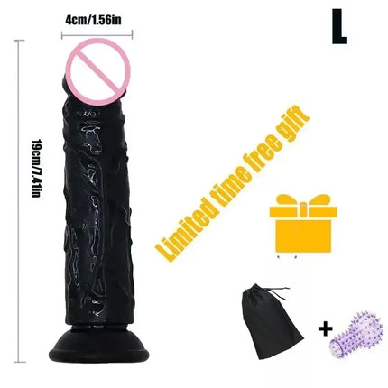 Cheap Jelly Dildo 5 Sizes Realistic Butt Plug Suction Cup Big Dick Soft Masturbators G Spot  Anal Sex Toys For Women Men Gay 18+